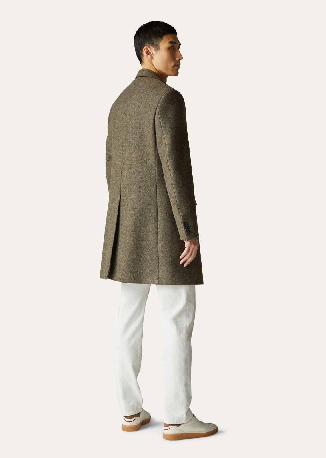 Loro Piana o1srvl11e1124 Torino Felted Wool Overcoat in Brown Size US XL / EU 56 / 4 - 4 Thumbnail
