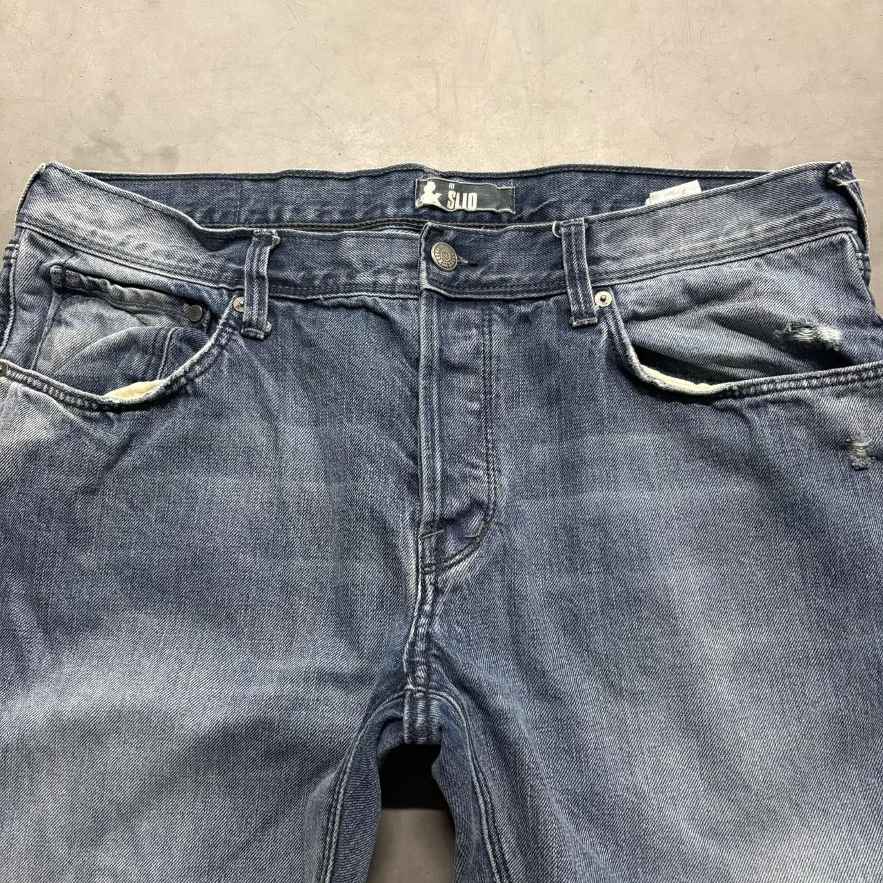 Vintage Crazy Vintage Y2K/2000s Baggy Tall Sliq Skater Style Medium Wash Denim Jeans! Size US 34 / EU 50 - 2 Thumbnail