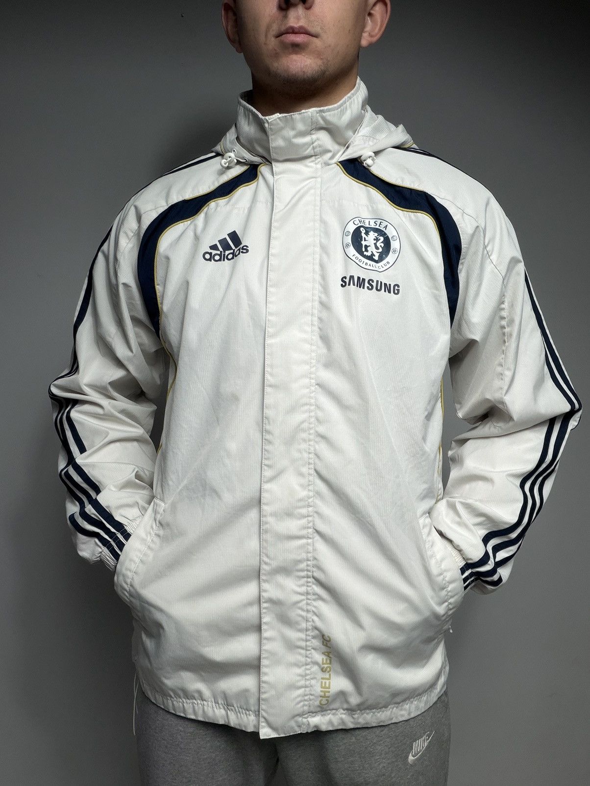 Adidas Vintage 2010-11 Chelsea FC Adidas Training Jacket Samsung Size US M / EU 48-50 / 2 - 2 Thumbnail