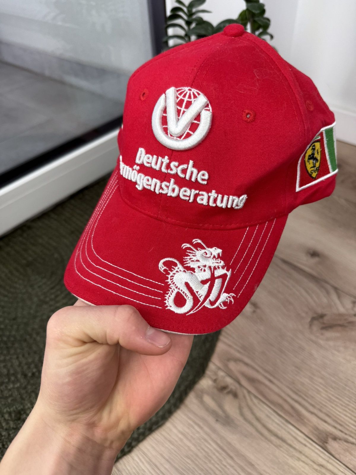 Ferrari 2006 F1 World Champion Michael Schumacher Ferrari Cap Size ONE SIZE - 6 Thumbnail