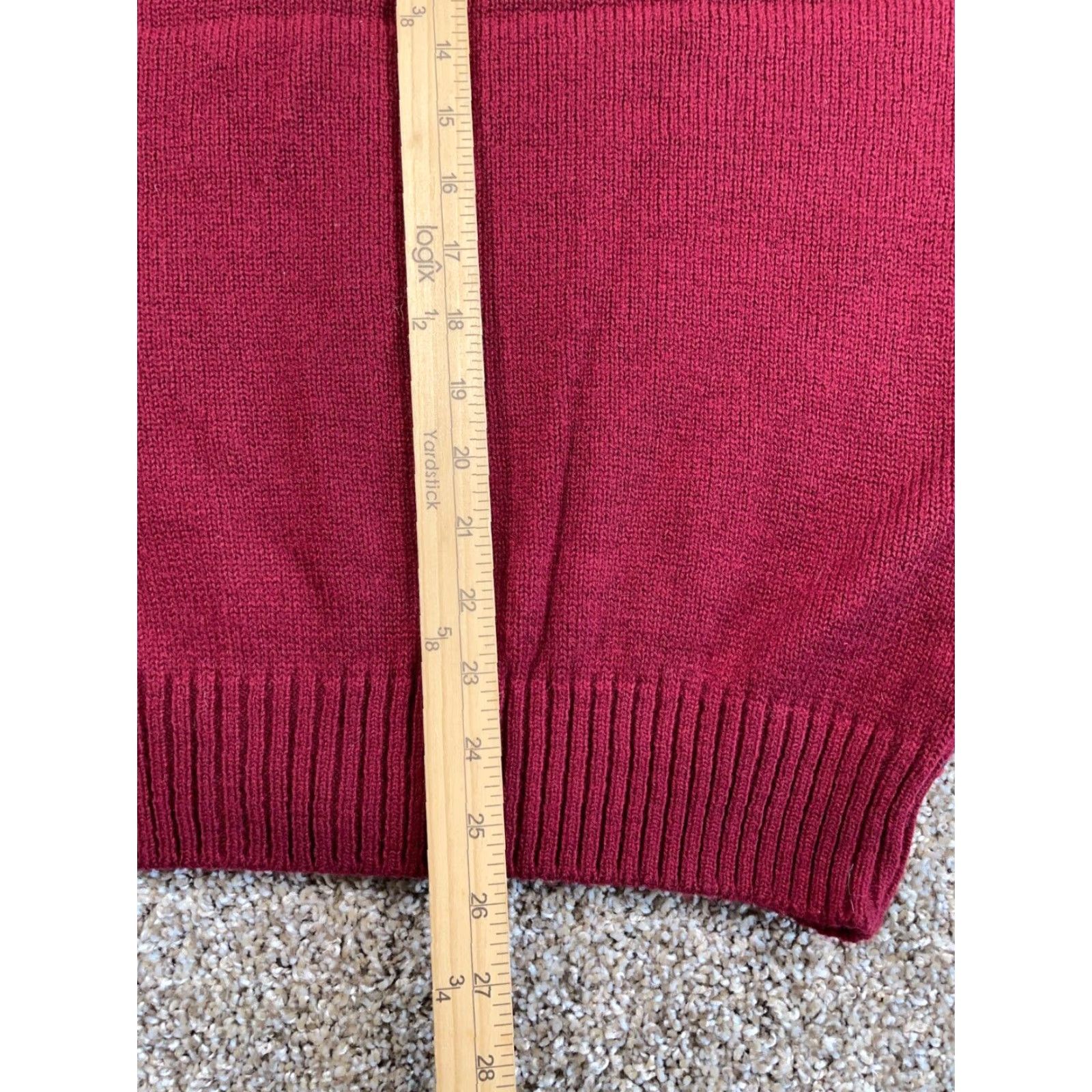 Jantzen Vintage Jantzen 90s Wool Geometric Pattern Sweater Vest Adult Large Dark Red Mens Knit Size US L / EU 52-54 / 3 - 6 Thumbnail