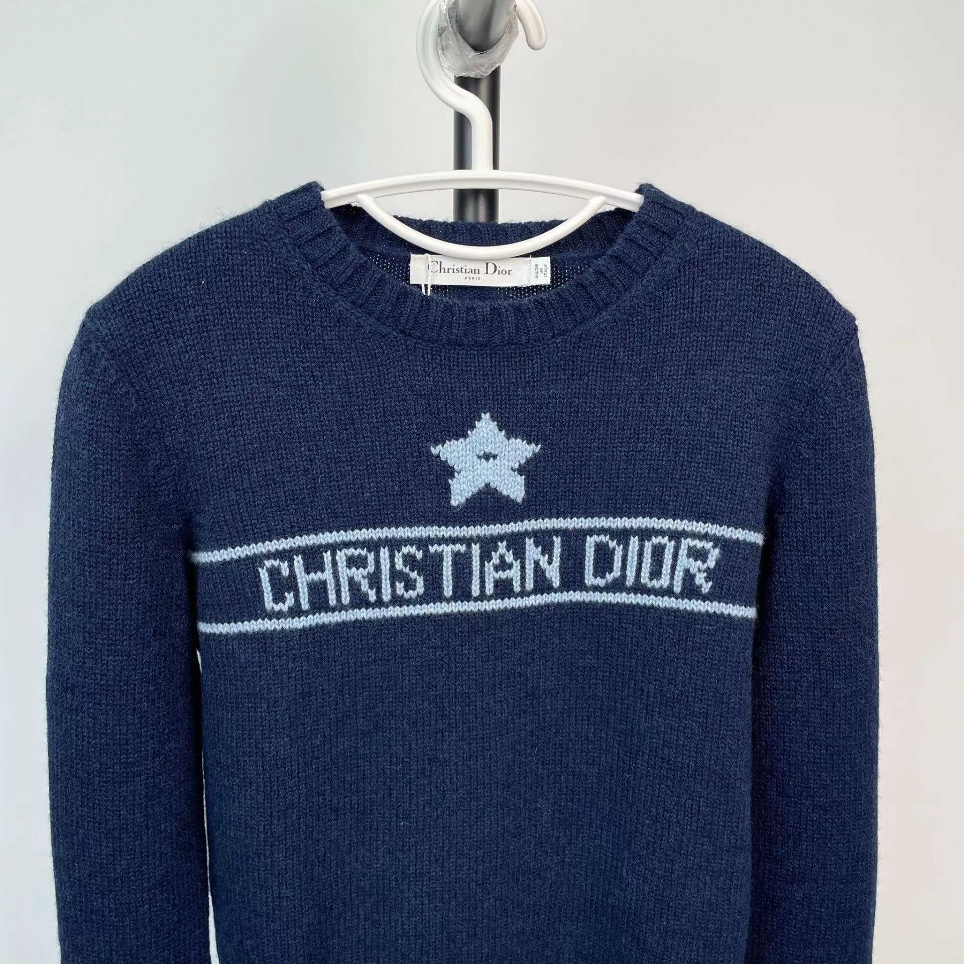 Dior Dior Knit Star Sweater Blue 165 Size XS / US 0-2 / IT 36-38 - 8 Thumbnail