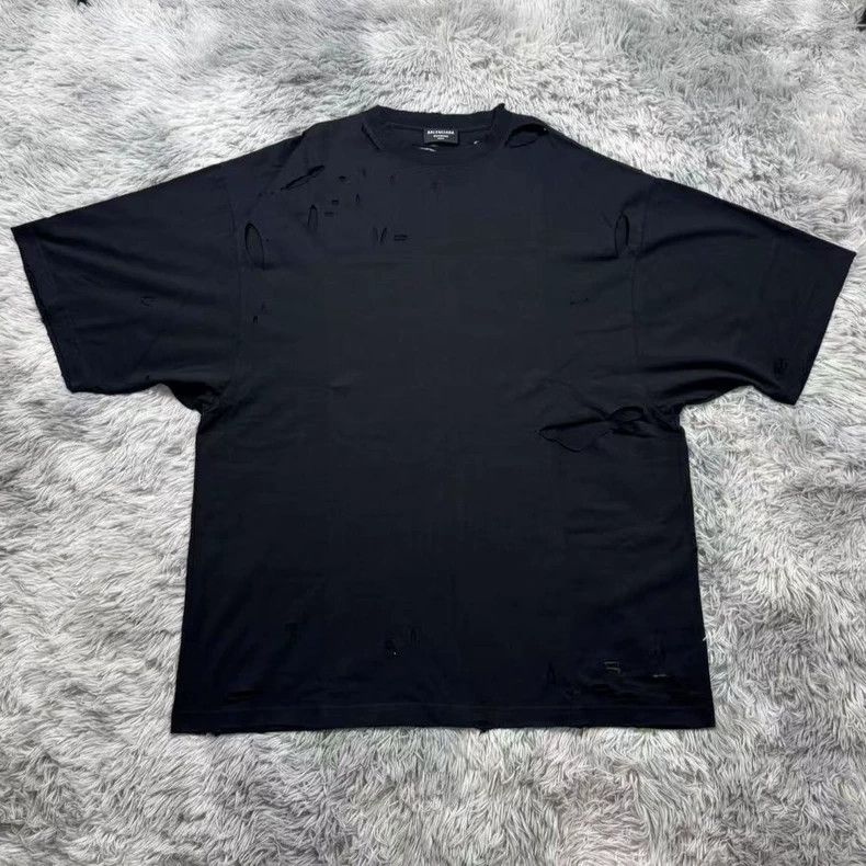 Balenciaga Balenciaga Double-hook destroy short sleeve 2504-Nextarrow Size US M / EU 48-50 / 2 - 1 Thumbnail