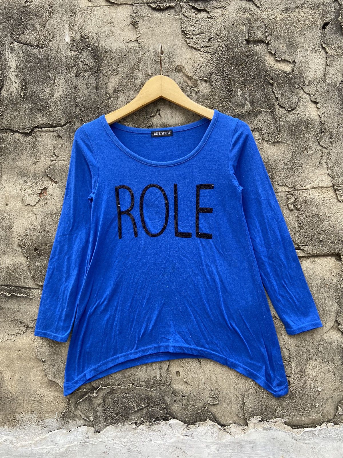 Hysteric Glamour × Japanese Brand 2000s BLUE STRIVE long sleeve Size S / US 4 / IT 40 - 1 Thumbnail