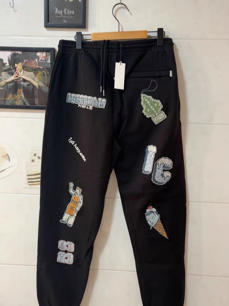 Billionaire Boys Club BBC ICECREAM Embroidered Sweatpants Size US 35 - 1 Thumbnail