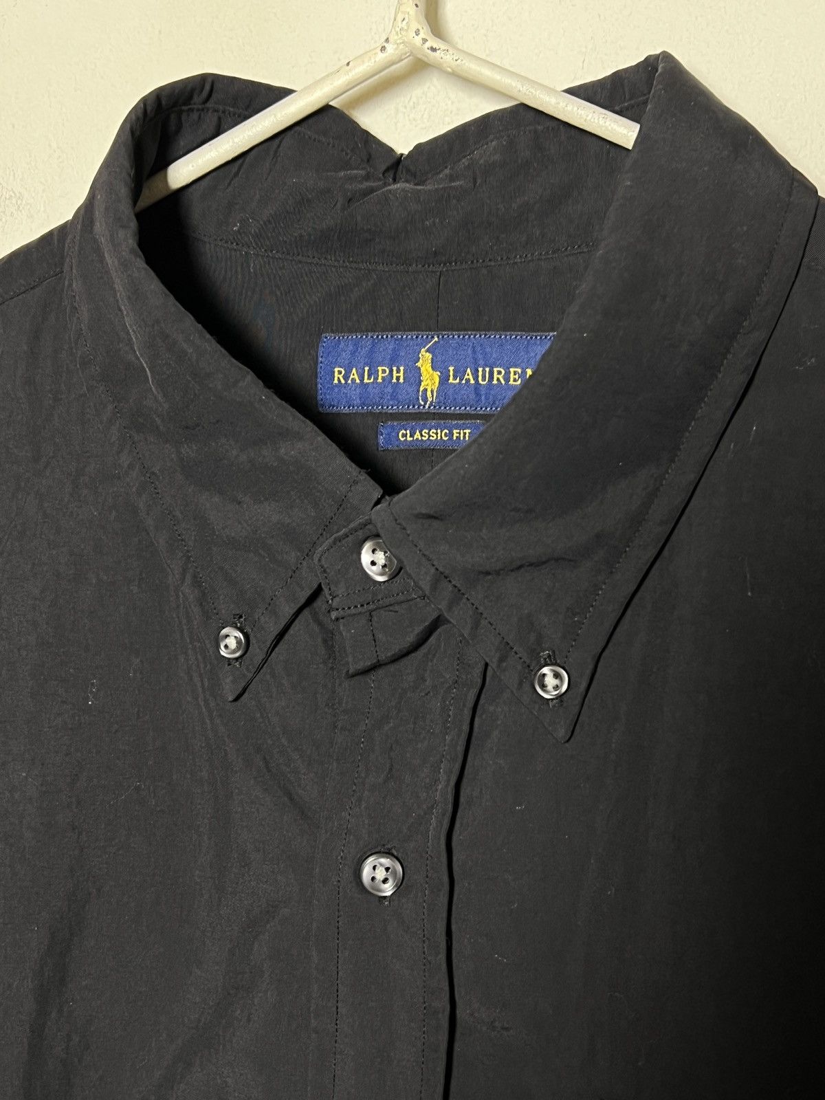 Ralph Lauren Ralph Lauren Black Nylon Button-Up insulated Shirt Size US L / EU 52-54 / 3 - 3 Thumbnail