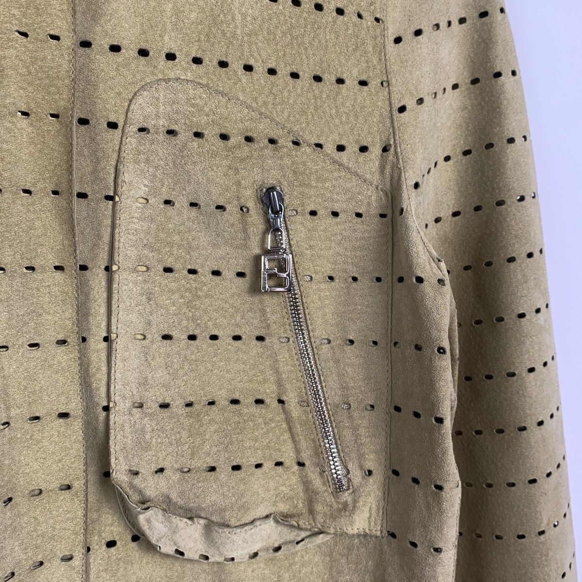 Fendi × Vintage Rare ‼️ Vintage Fendi See Through Leather Jacket Size S / US 4 / IT 40 - 7 Thumbnail
