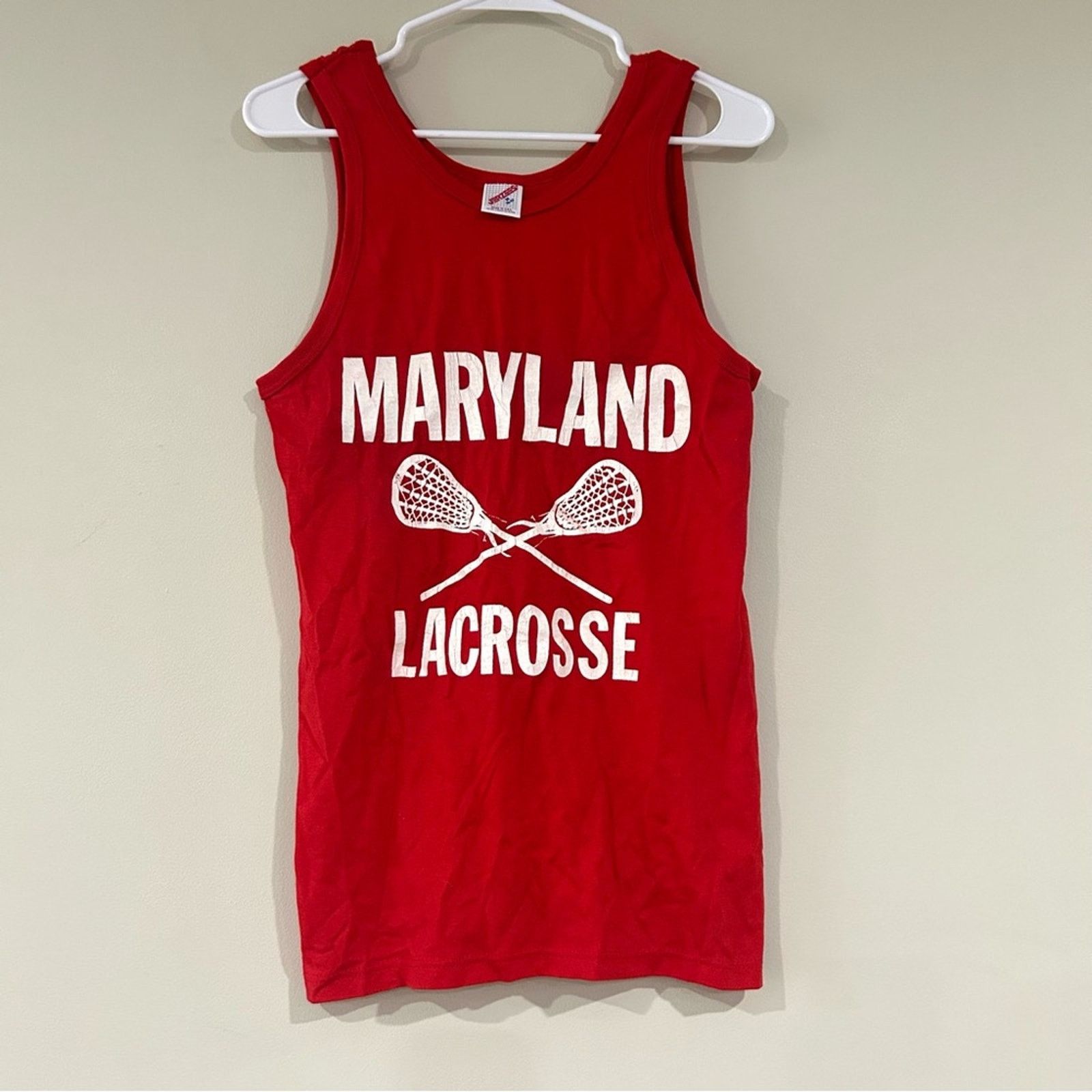 Jerzees Vintage Maryland Lacrosse Tank Top Size US XS / EU 42 / 0 - 1 Thumbnail