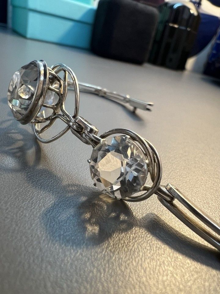 Other Silver Retro Vintage Women's Bracelet Rock Сrystal Size ONE SIZE - 6 Thumbnail