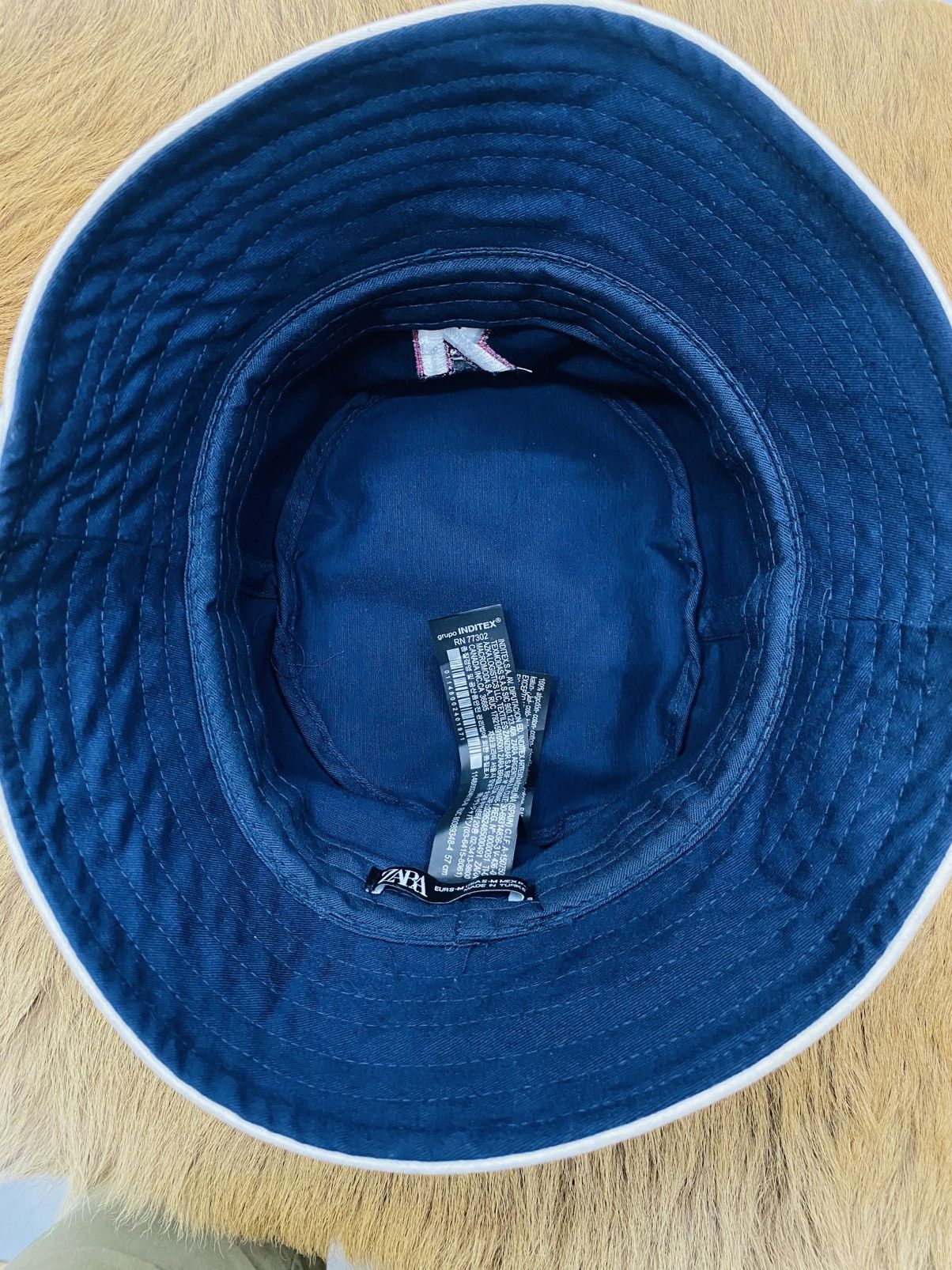 Zara Authentic Zara Bucket Hat..with Embroidery [K] Logo Size 46 - 3 Thumbnail