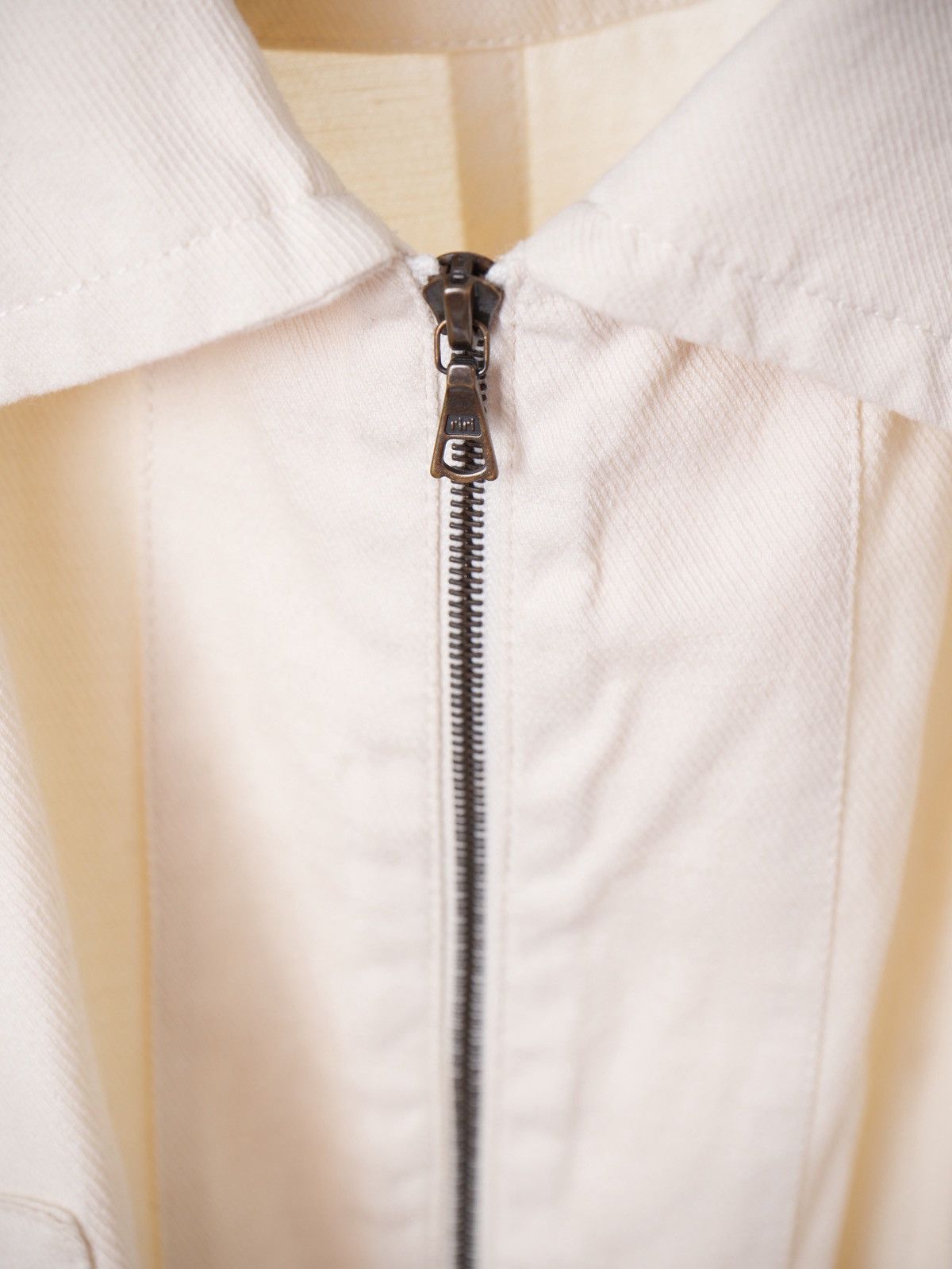 CMMN SWDN Cmon Swdn Full Zip Beige Denim jacket sz50 Size US M / EU 48-50 / 2 - 4 Thumbnail