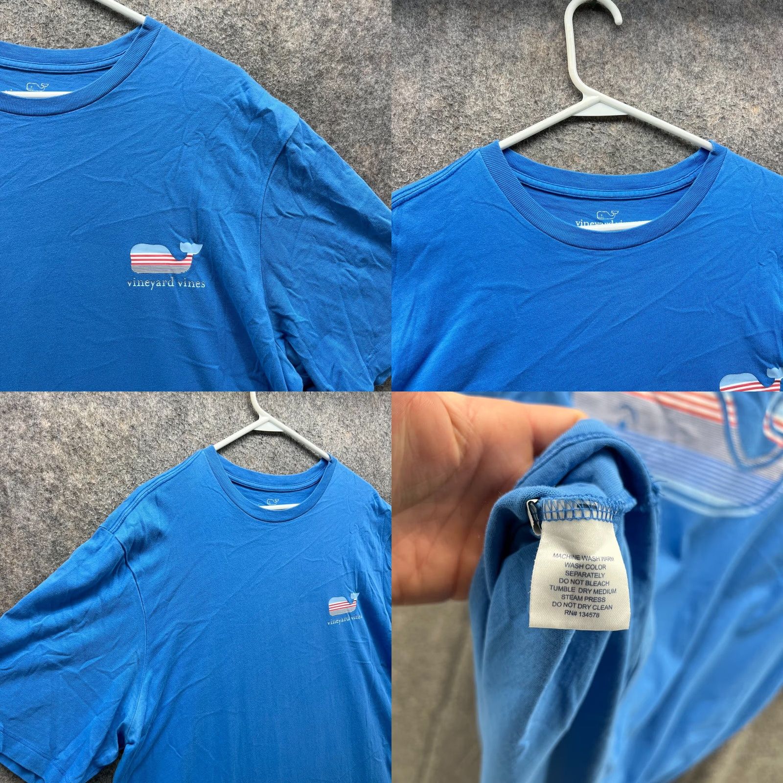 Vineyard Vines Vineyard Vines Shirt Mens Large Blue Casual Tee Crewneck Big Whale Print Vtg Size US L / EU 52-54 / 3 - 8 Thumbnail