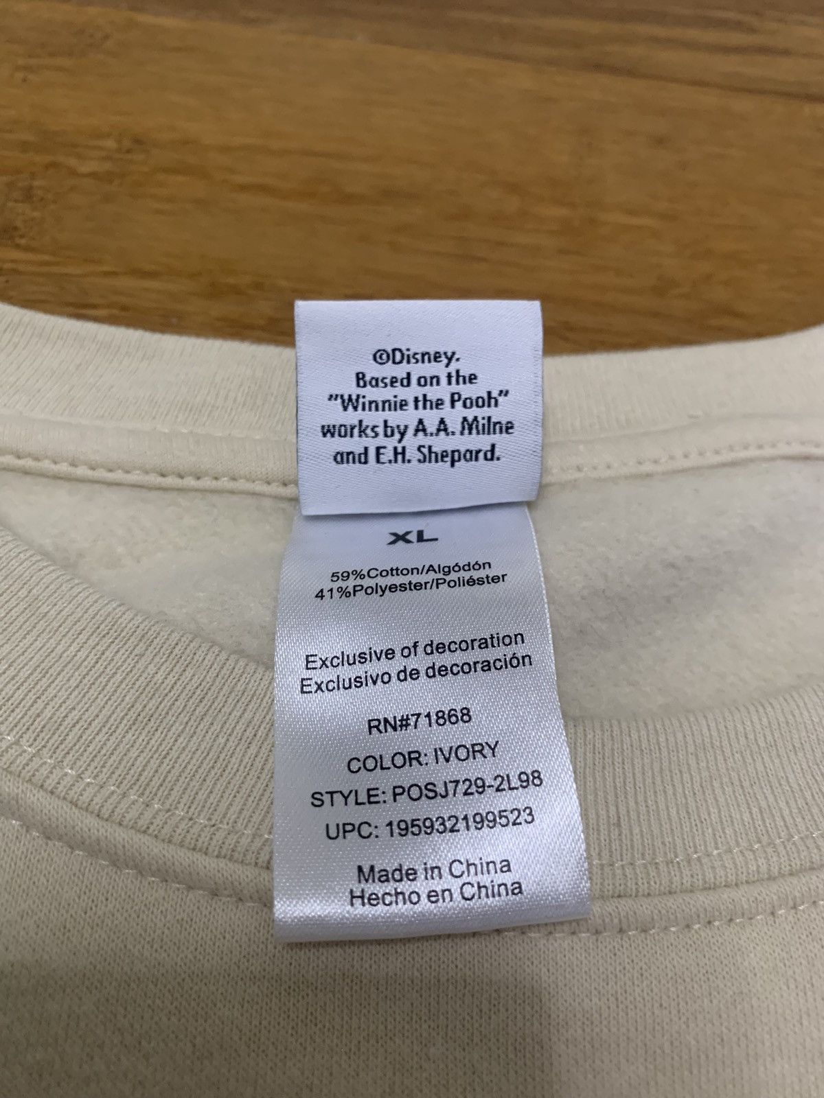 Disney Disney Winnie The Pooh Crewneck Size US XL / EU 56 / 4 - 4 Thumbnail