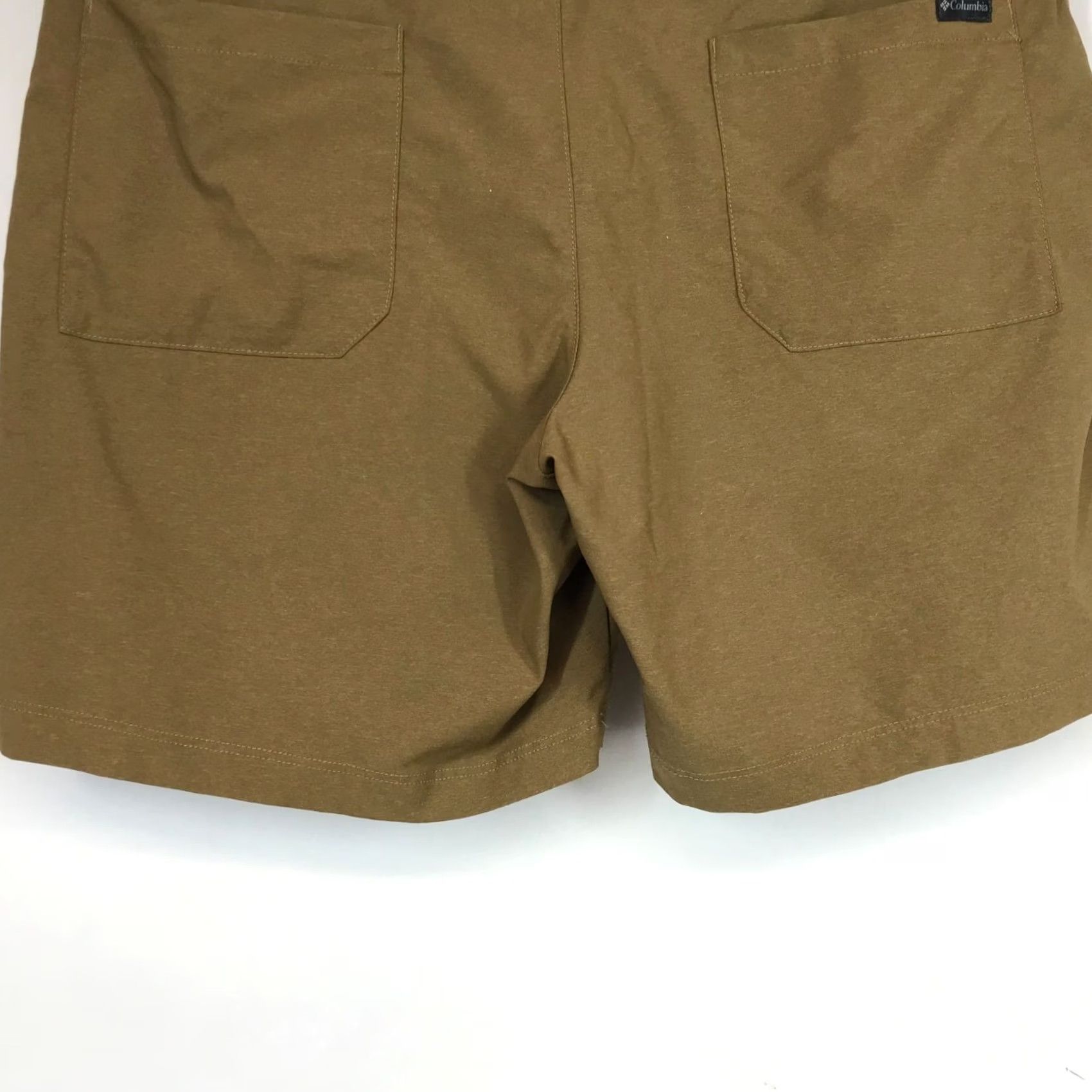 Vintage Columbia Mens 38 X 8 Brown Belted Polyester Blend Shorts Size US 38 / EU 54 - 7 Thumbnail