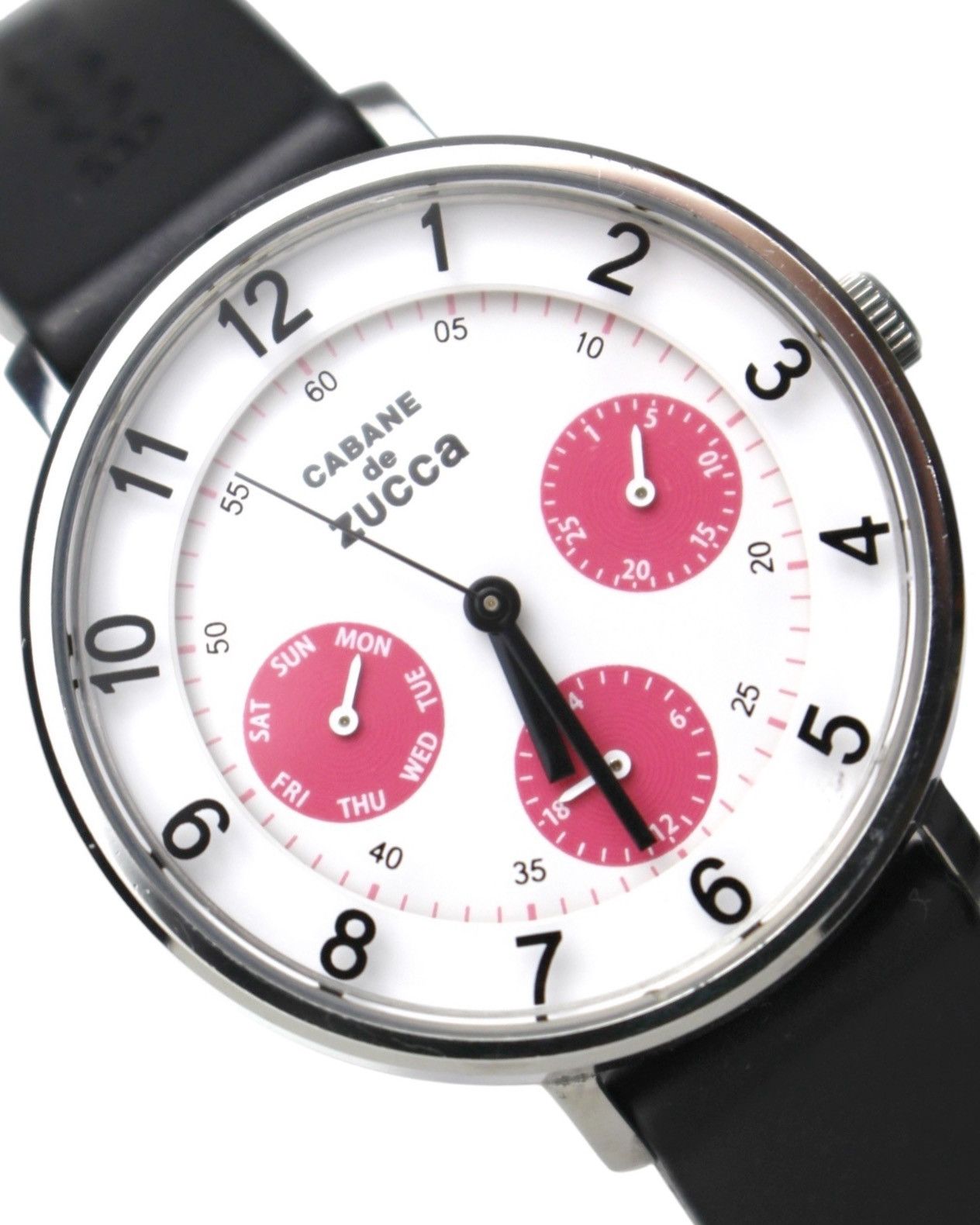 2010 CABANE DE ZUCCA SEIKO CHRONOGRAPH PINK DOTS WATCH