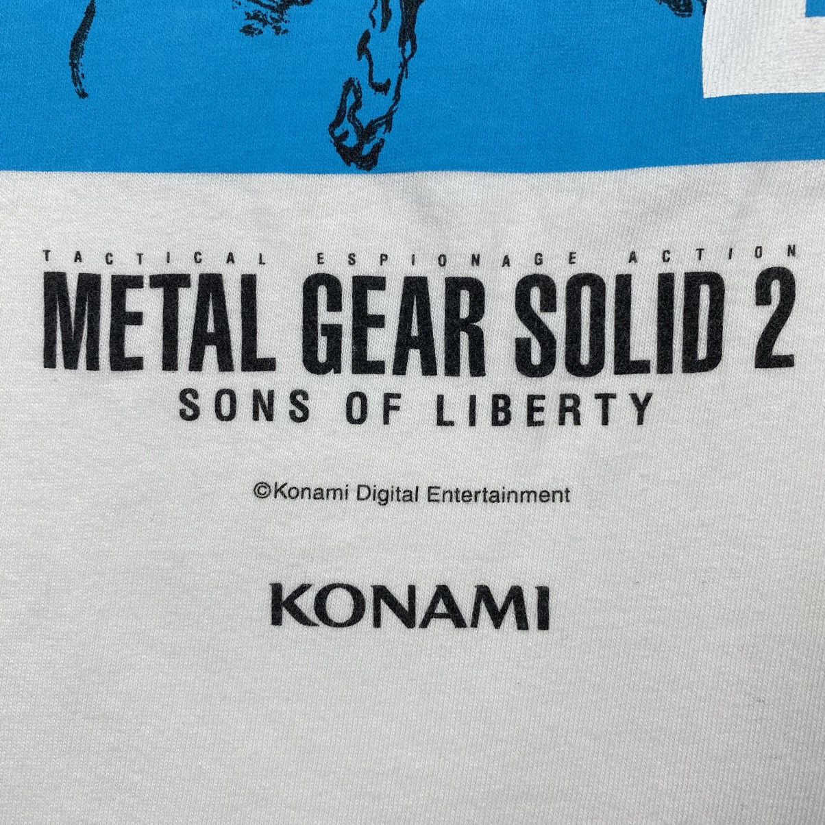 Playstation × Vintage Vintage METAL GEAR SOLID 2 Son Of Liberty Konami Game Tee Size US L / EU 52-54 / 3 - 5 Thumbnail