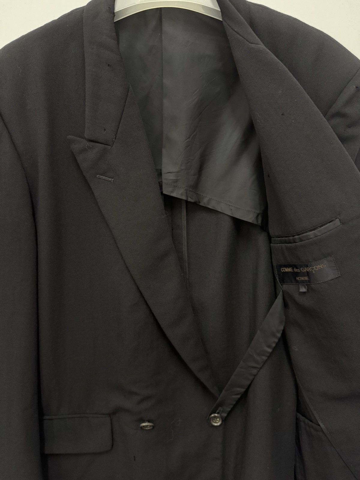 Comme des Garcons 🔥 COMME DES GARCONS HOMME AD88 DOUBLE BREAST BLAZER JACKET Size US S / EU 44-46 / 1 - 12 Thumbnail