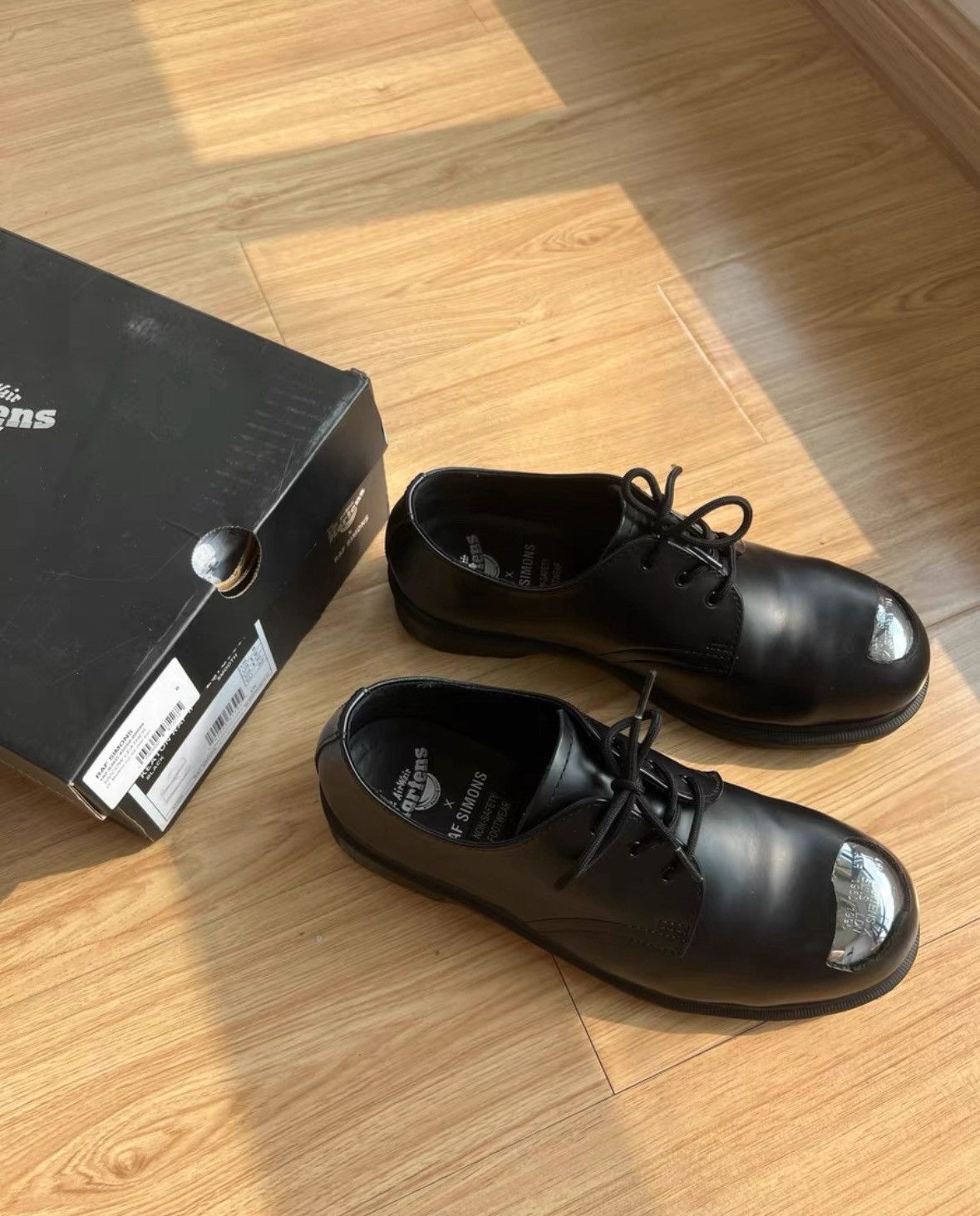 Raf Simons Raf Simons x Dr. Martens Double Iron Headed Leather Shoes Size US 9 / EU 42 - 3 Thumbnail