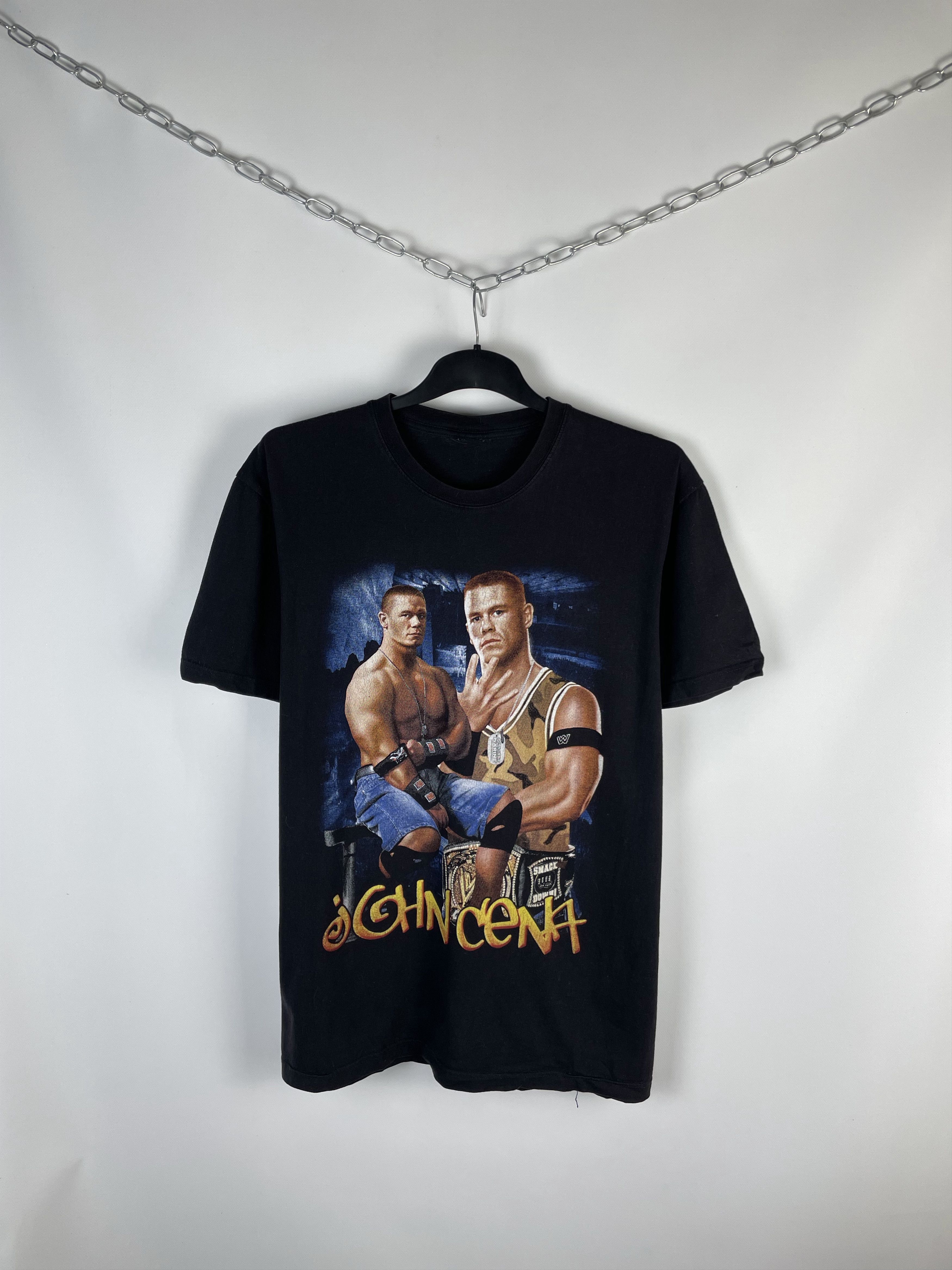 Vintage WWE John Cena Fight Hard T-Shirt Size US L / EU 52-54 / 3 - 1 Thumbnail