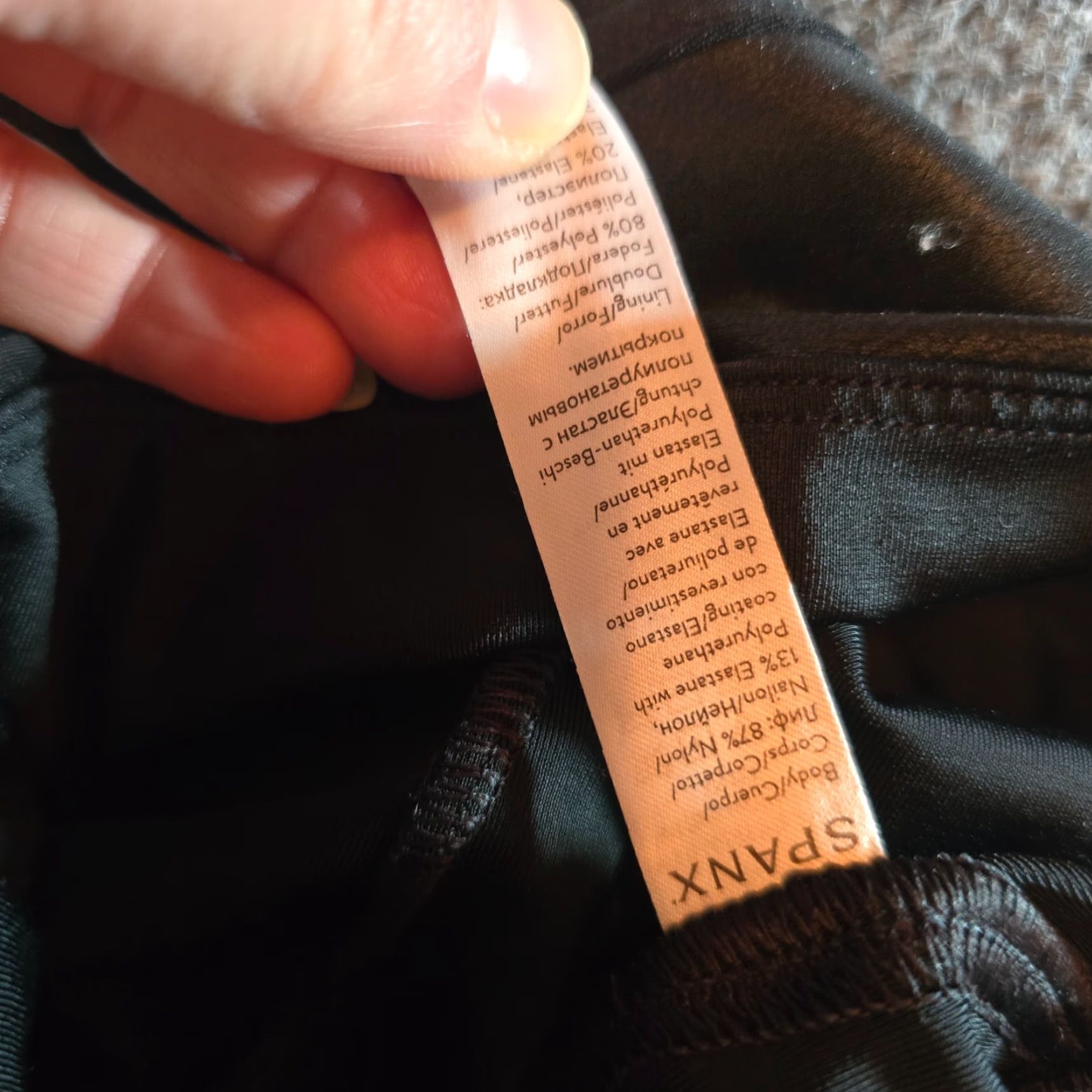 Spanx Spanx Pants Womens Large Black Faux Leather Stretch Casual Capsule Leggings Size L Size 36" / US 14 / IT 50 - 7 Thumbnail