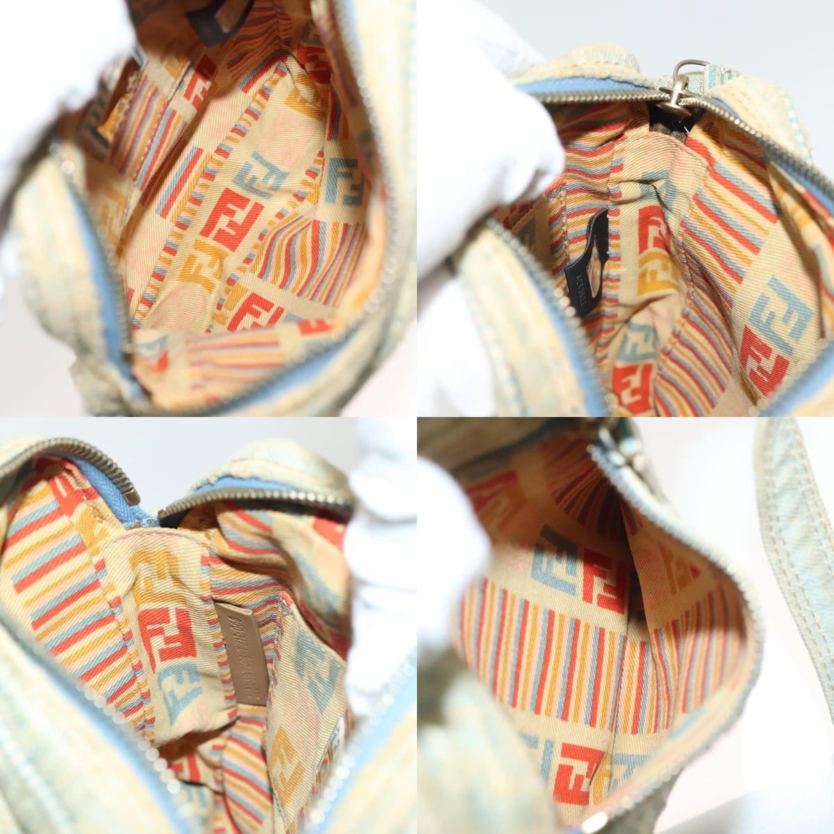 Fendi FENDI Shoulder Bag Denim Light Blue Gold Size ONE SIZE - 12 Thumbnail