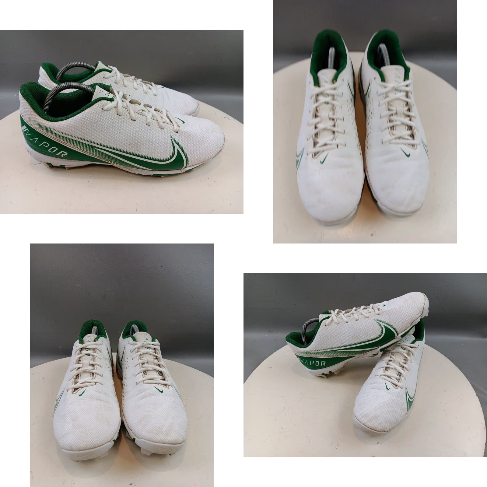 Nike Nike Men's Vapor Edge Shark Football Cleats Size 11.5 Green White CD0074 105 Size US 11 / EU 44 - 8 Thumbnail