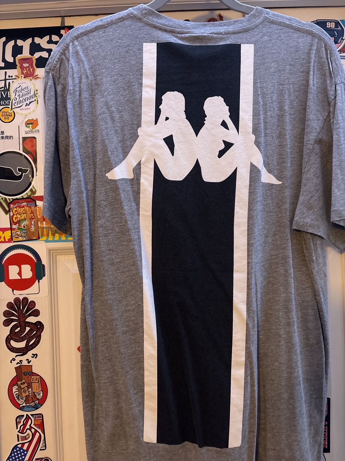 Kappa Vintage Kappa Grey tee Size US L / EU 52-54 / 3 - 6 Thumbnail