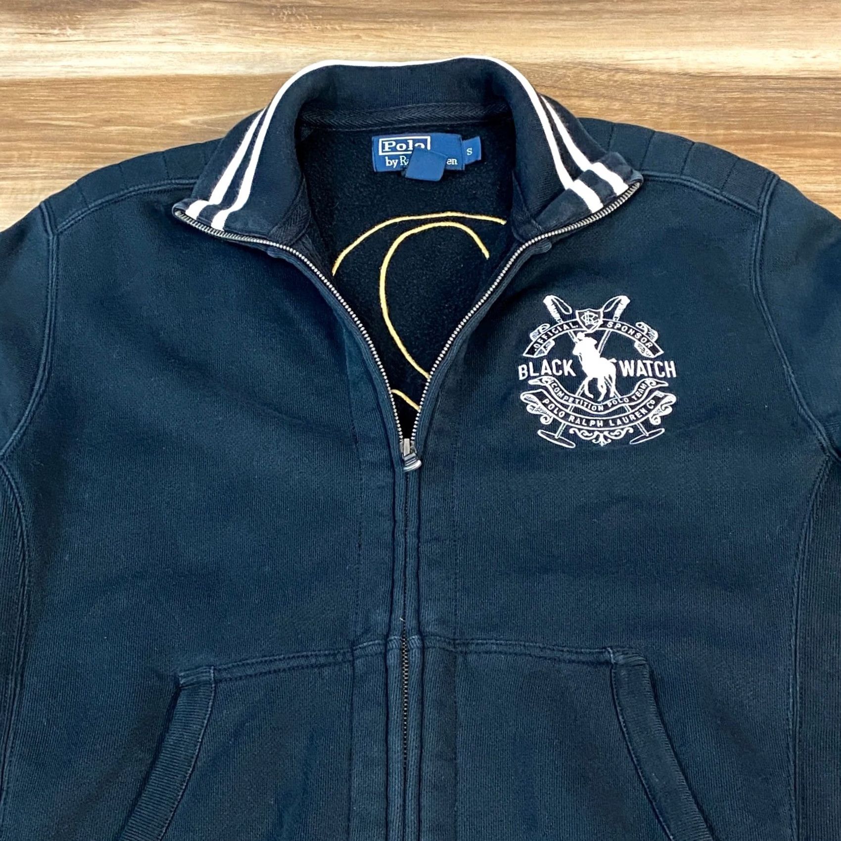 Polo Ralph Lauren Polo Ralph Lauren Black Watch Track Jacket Mens Small Full Zip Cotton Jersey Size US S / EU 44-46 / 1 - 2 Thumbnail