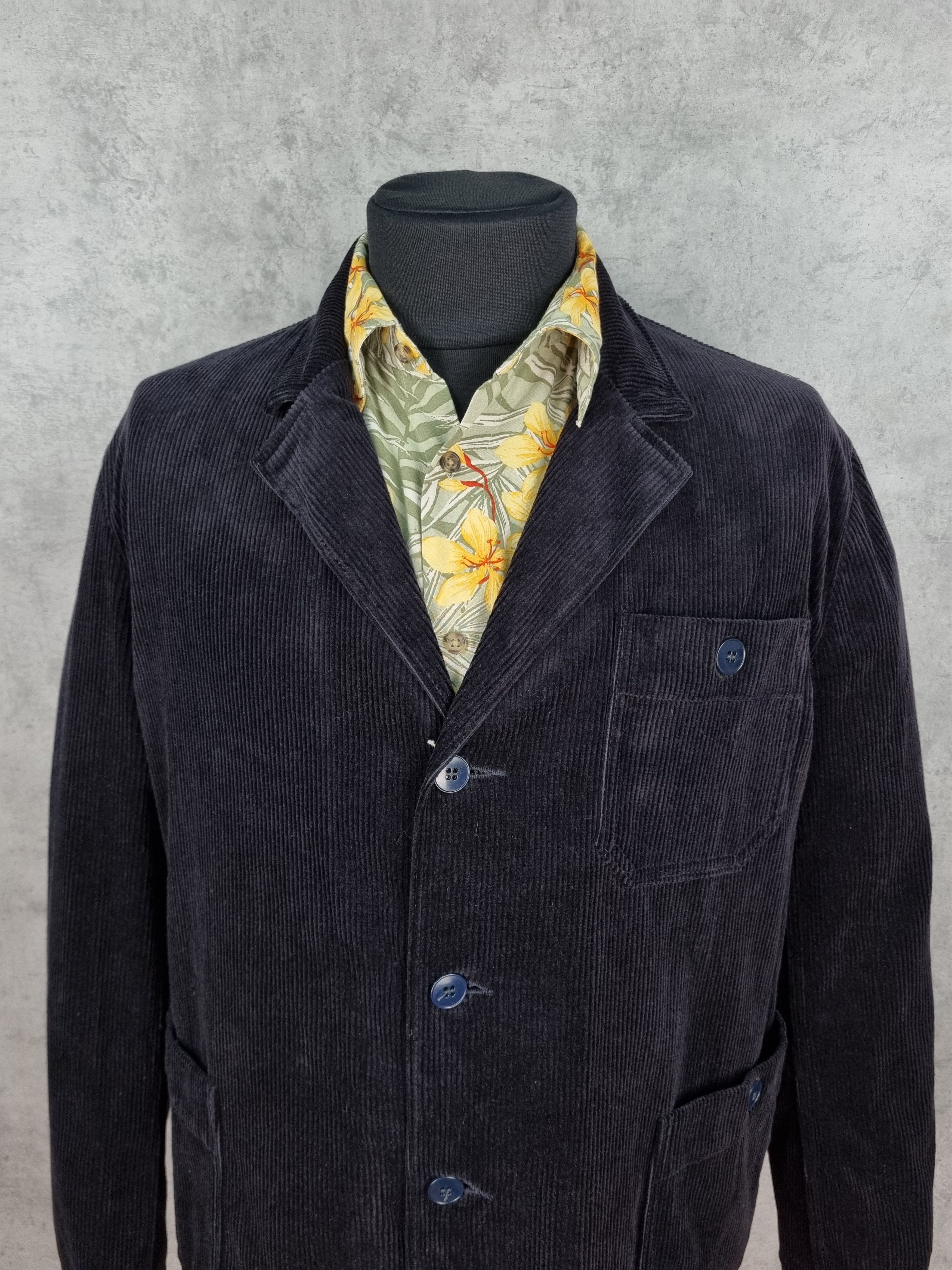 Le Laboureur × Vetra 90s New VEB Oberbekleidung Berlin Corduroy Blazer Jacket Size US L / EU 52-54 / 3 - 3 Thumbnail