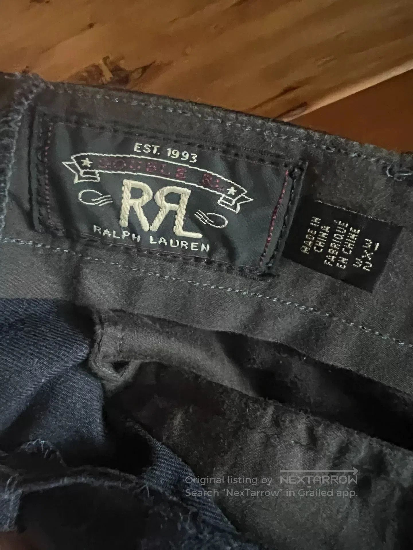 RRL Ralph Lauren RRL Double RL Black Wool Blend Trousers. Size US 31 - 8 Thumbnail