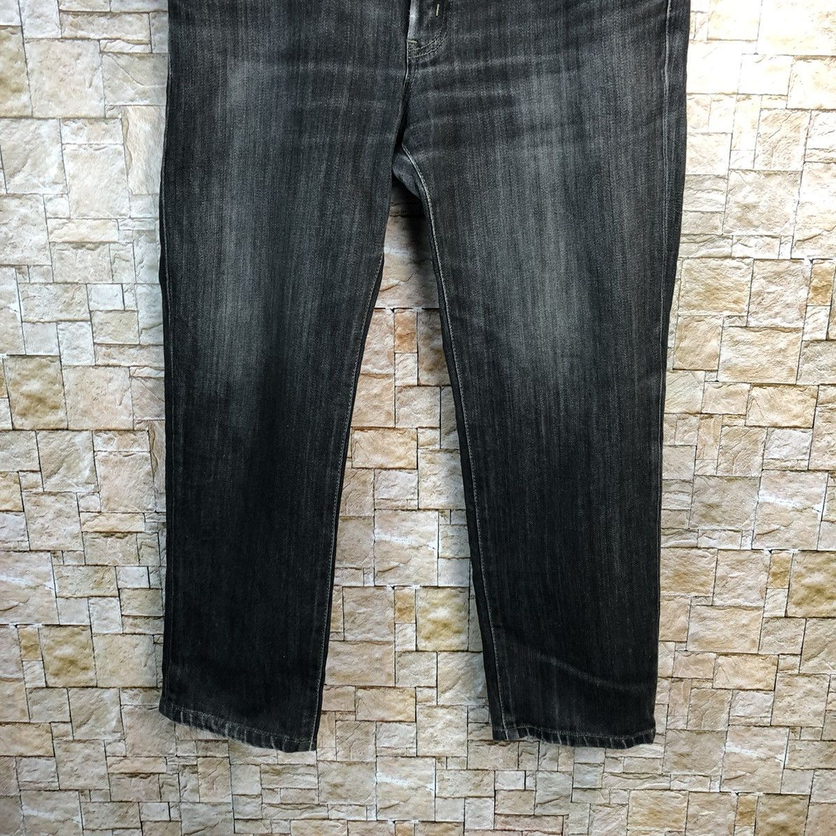 Edwin Edwin Black Denim vintage ripped distressed Pants #7598 Size US 34 / EU 50 - 3 Thumbnail