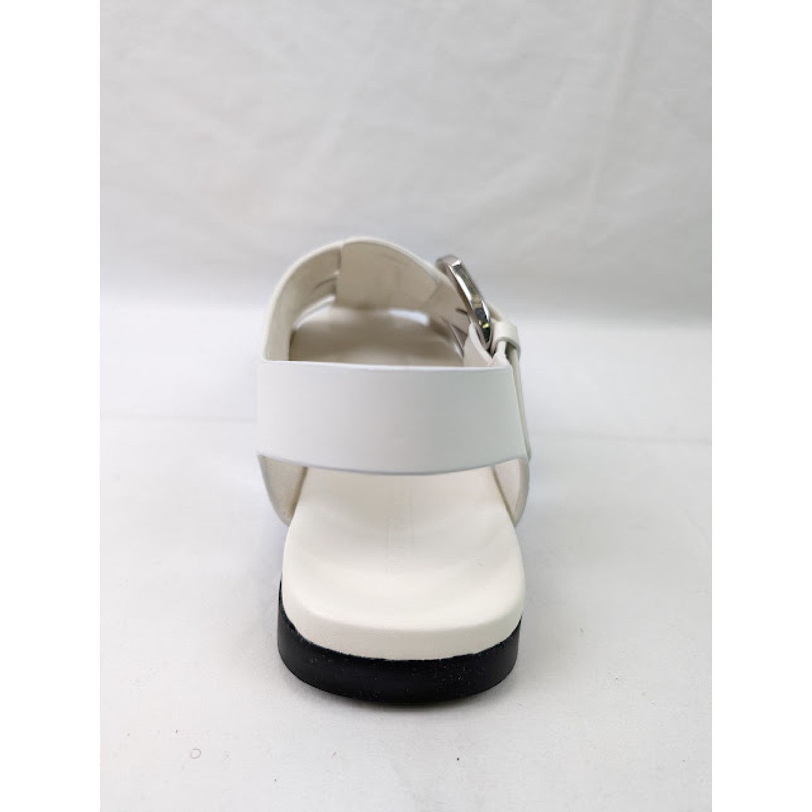 Bottega Veneta o1rshd1 Q: 2 / Calfskin Rubber Sole City Sandal in White Size US 11 / EU 44 - 11 Thumbnail