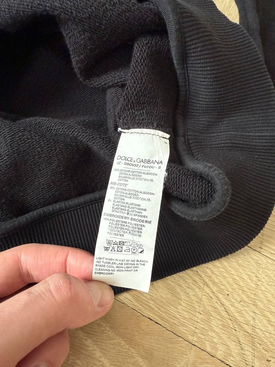 Dolce & Gabbana Black Dolce & Gabbana Logo Sweatshirt Size US M / EU 48-50 / 2 - 5 Thumbnail