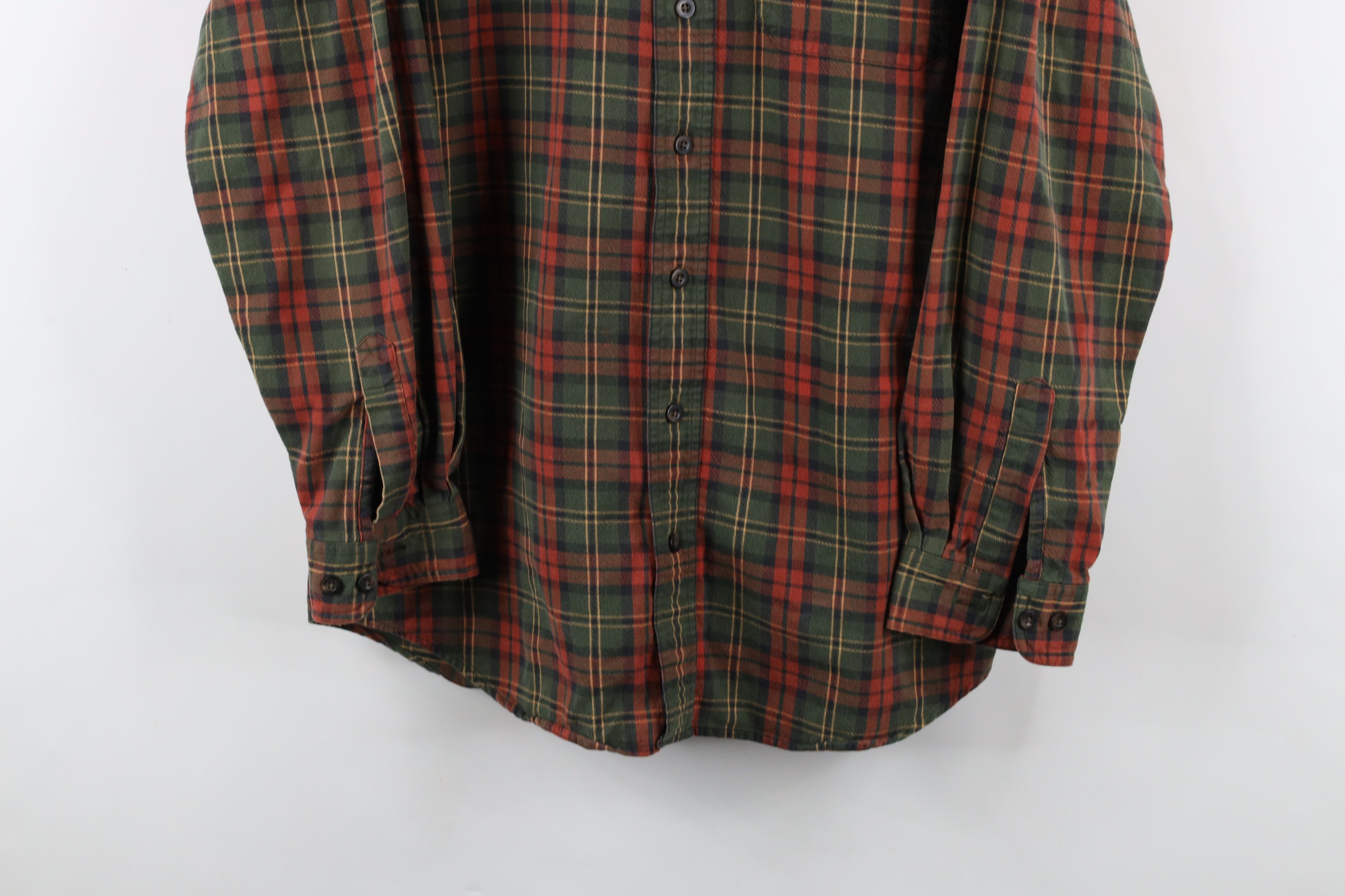 L.L. Bean × Vintage Vintage LL Bean Flannel Collared Button Down Shirt Plaid Size US M / EU 48-50 / 2 - 3 Thumbnail