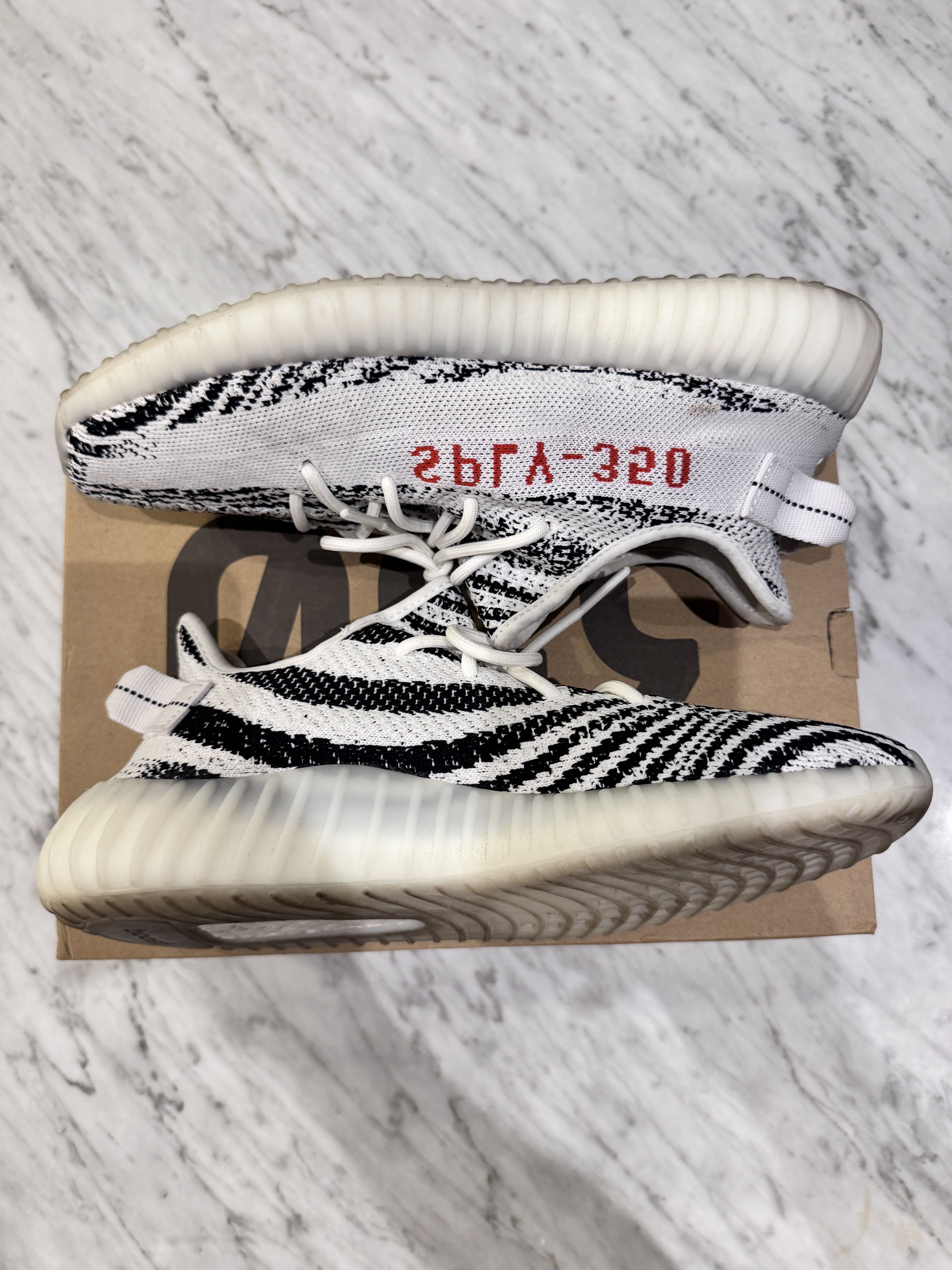 Adidas × Kanye West Adidas Yeezy Boost 350 V2 Zebra Size US 10.5 / EU 43-44 - 5 Thumbnail