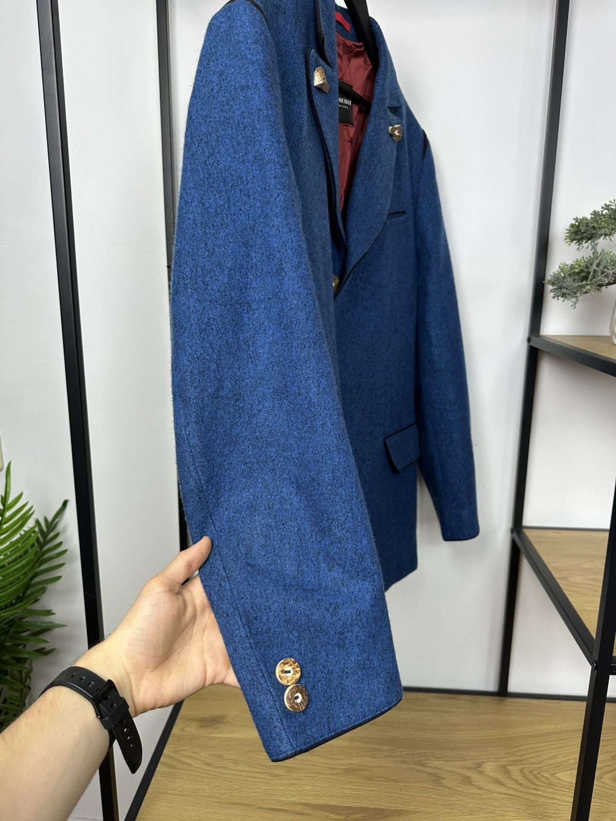 Schneiders Schneiders Salzburg Blue Virgin Wool Blazer Jacket Men’s 54 Size US L / EU 52-54 / 3 - 13 Thumbnail