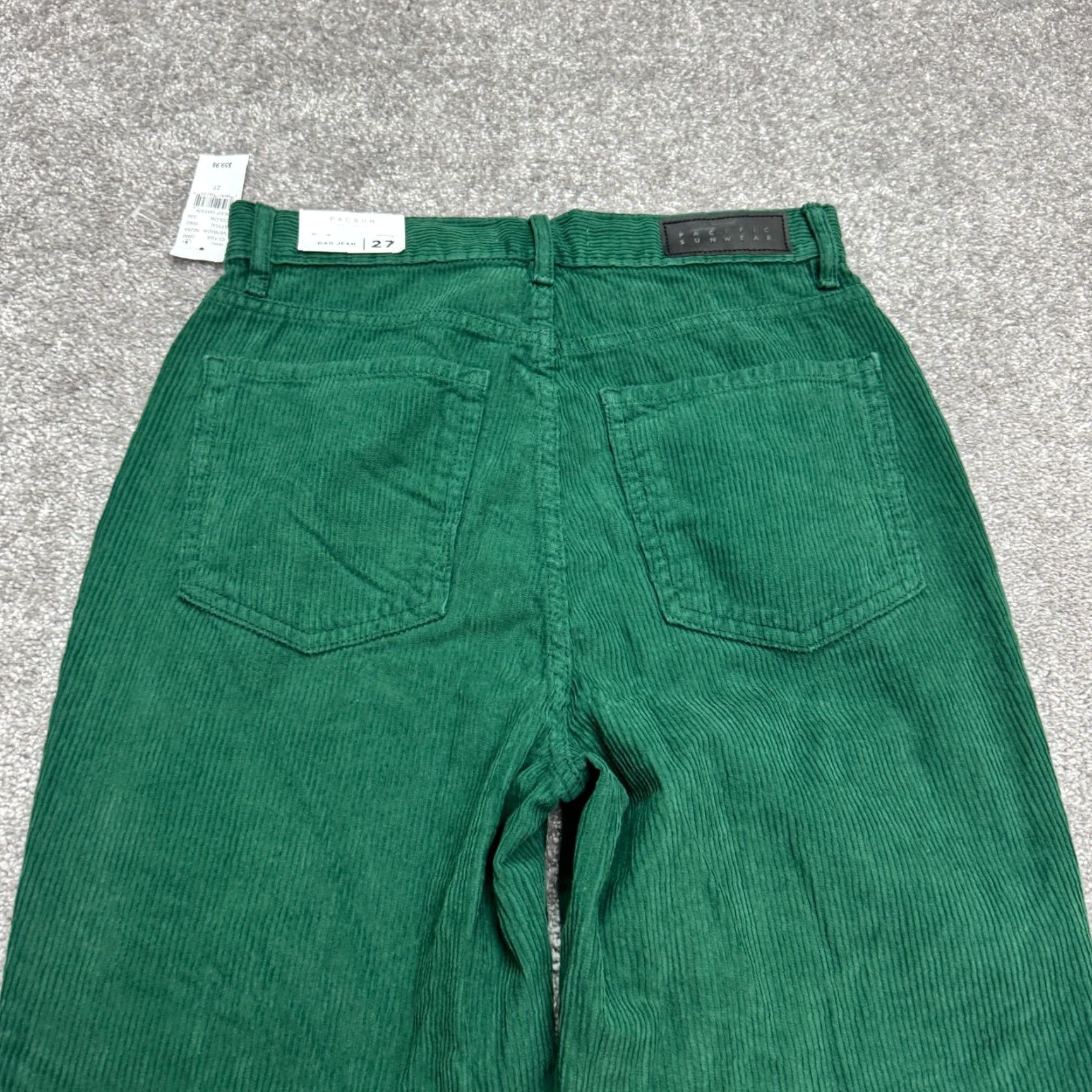 Pacsun PacSun Button Fly High Rise Corduroy Pants Womens 27 Green Straight NWT Casual Vintage 90s Style Womens Cardigan? Size 27" / US 4 / IT 40 - 6 Thumbnail