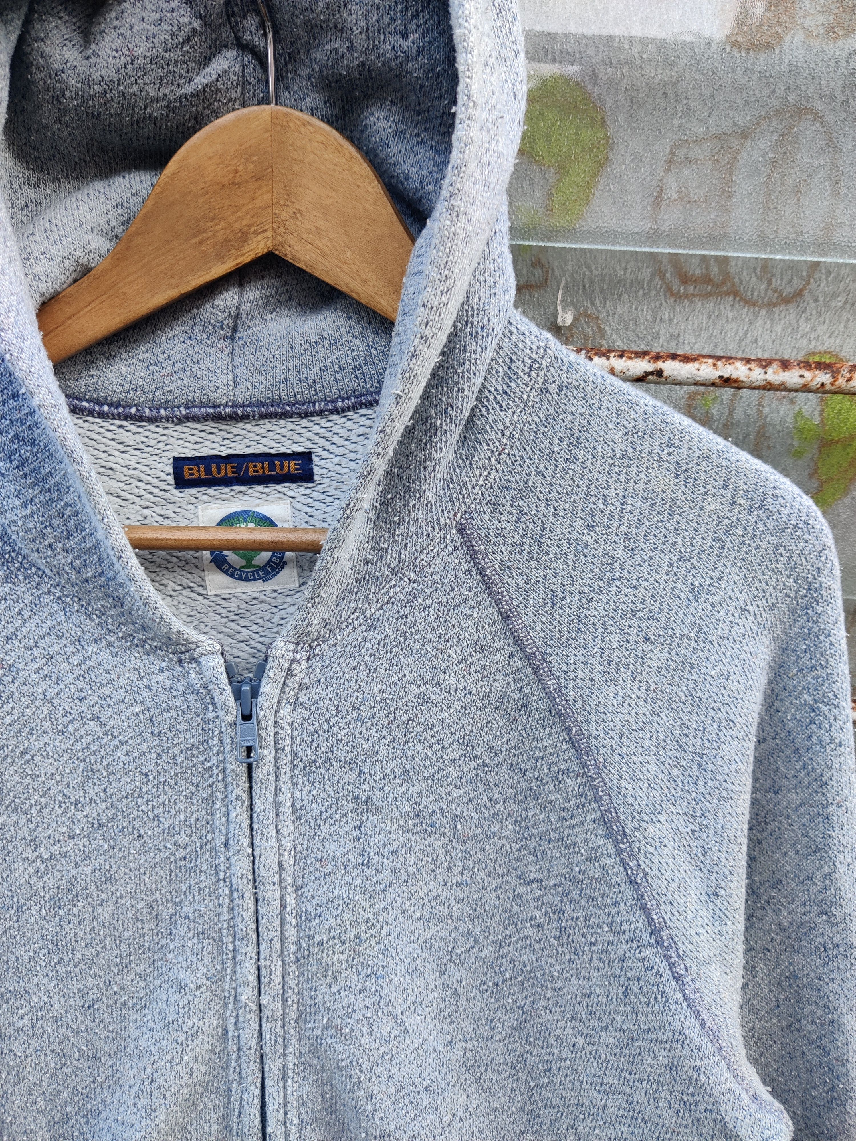 Blue Blue Japan 🔥Best Offer🔥 Vintage Blue Blue Japan Recycle Fiber Hoodie Size US M / EU 48-50 / 2 - 3 Thumbnail