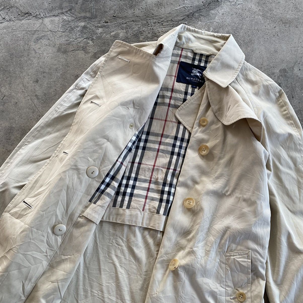 Burberry BURBERRY Double Breasted Trench Coat Size US XXS / EU 40 - 6 Thumbnail