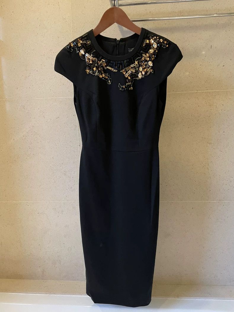Versace Versace Silk wool dress Size S / US 4 / IT 40 - 1 Thumbnail