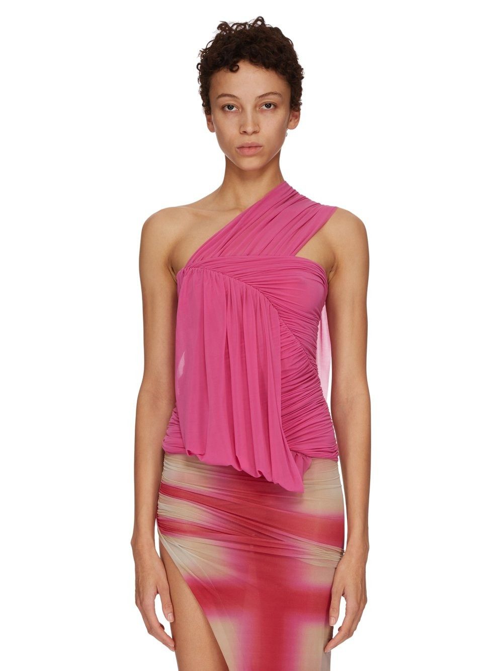 Rick Owens o1mle0426 Edfu Top Hot in Pink Size XS / US 0-2 / IT 36-38 - 1 Thumbnail