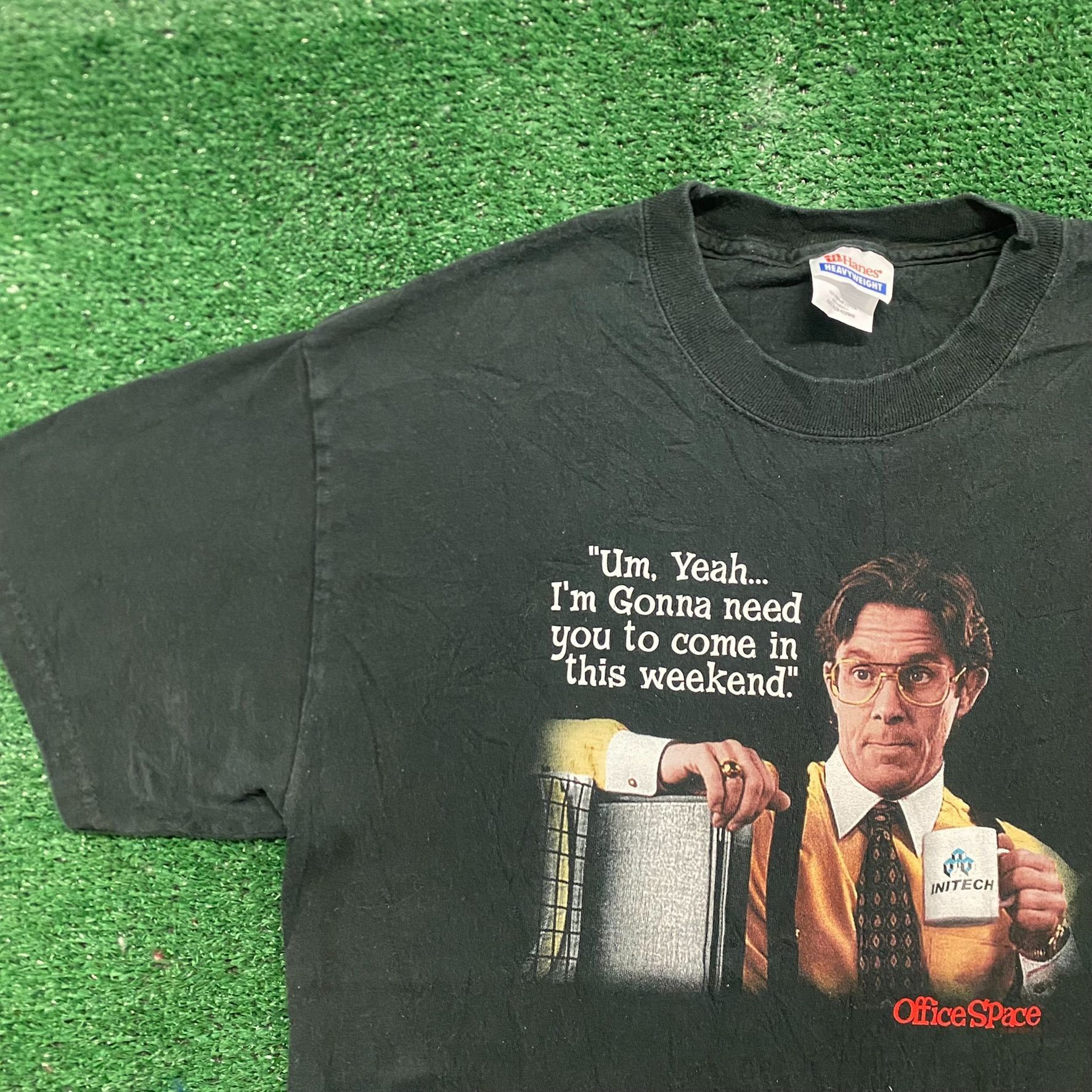 Hanes Vintage 2004 Office Space T-Shirt Funny Movie Film Quote Size US M / EU 48-50 / 2 - 3 Thumbnail