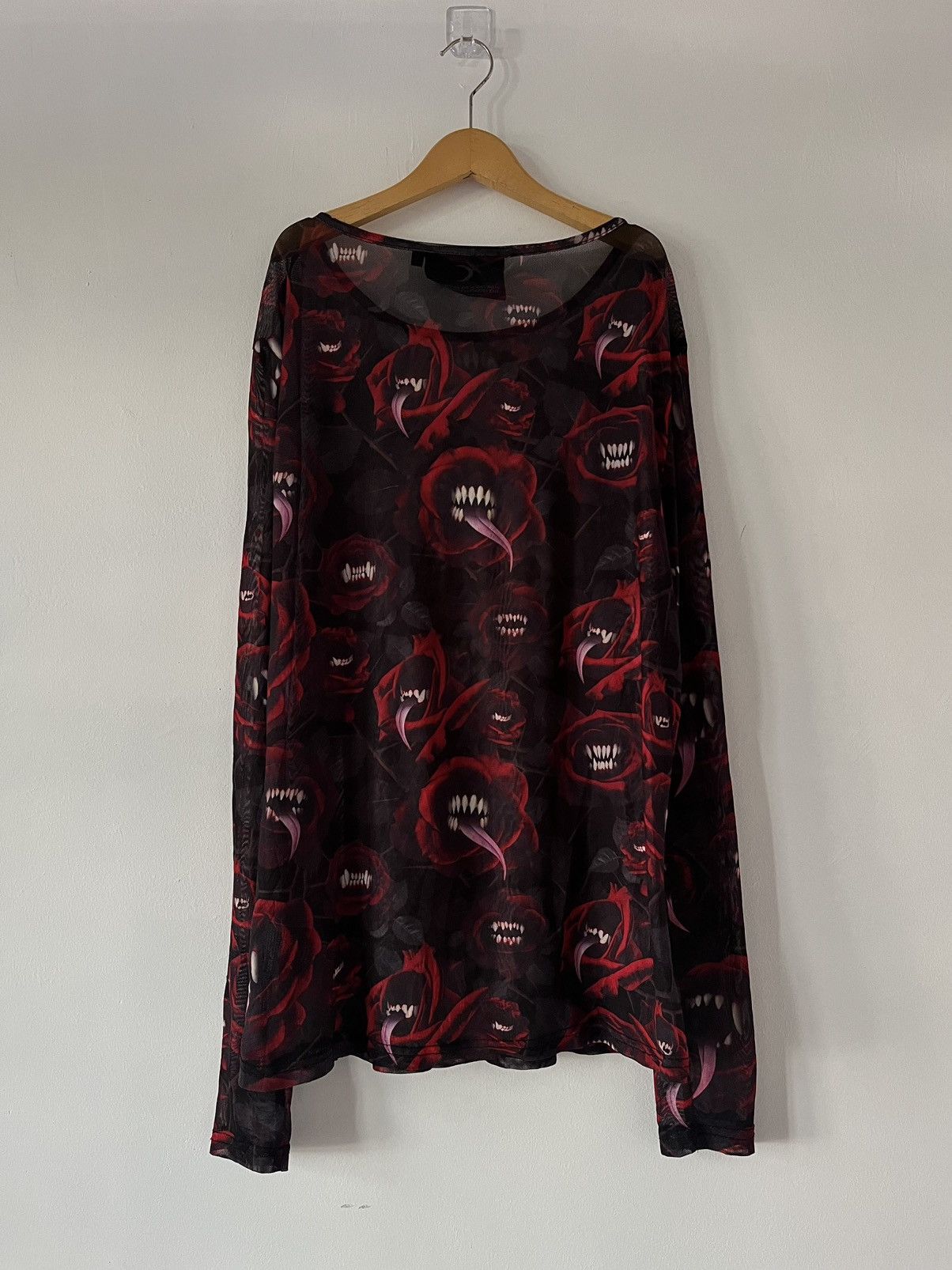 Killstar VINTAGE KILLSTAR MESH TOP LONG SLEEVE Size US M / EU 48-50 / 2 - 6 Thumbnail
