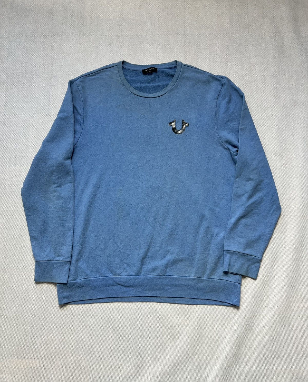 True Religion Sweatshirt True Religion Big Logo Blue Size US XXL / EU 58 / 5 - 2 Thumbnail