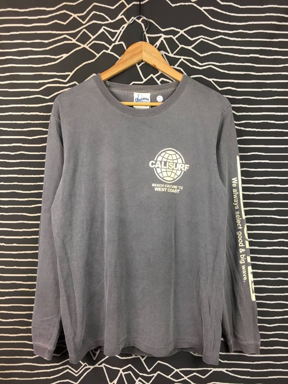 Vintage Vtg California Malibu Surf Design Long Sleeve Tee Size US M / EU 48-50 / 2 - 8 Thumbnail