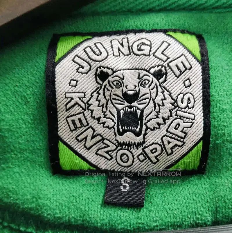 Kenzo KENZO Green Cotton Long Sleeve Sweatshirt . Size S / US 4 / IT 40 - 3 Thumbnail