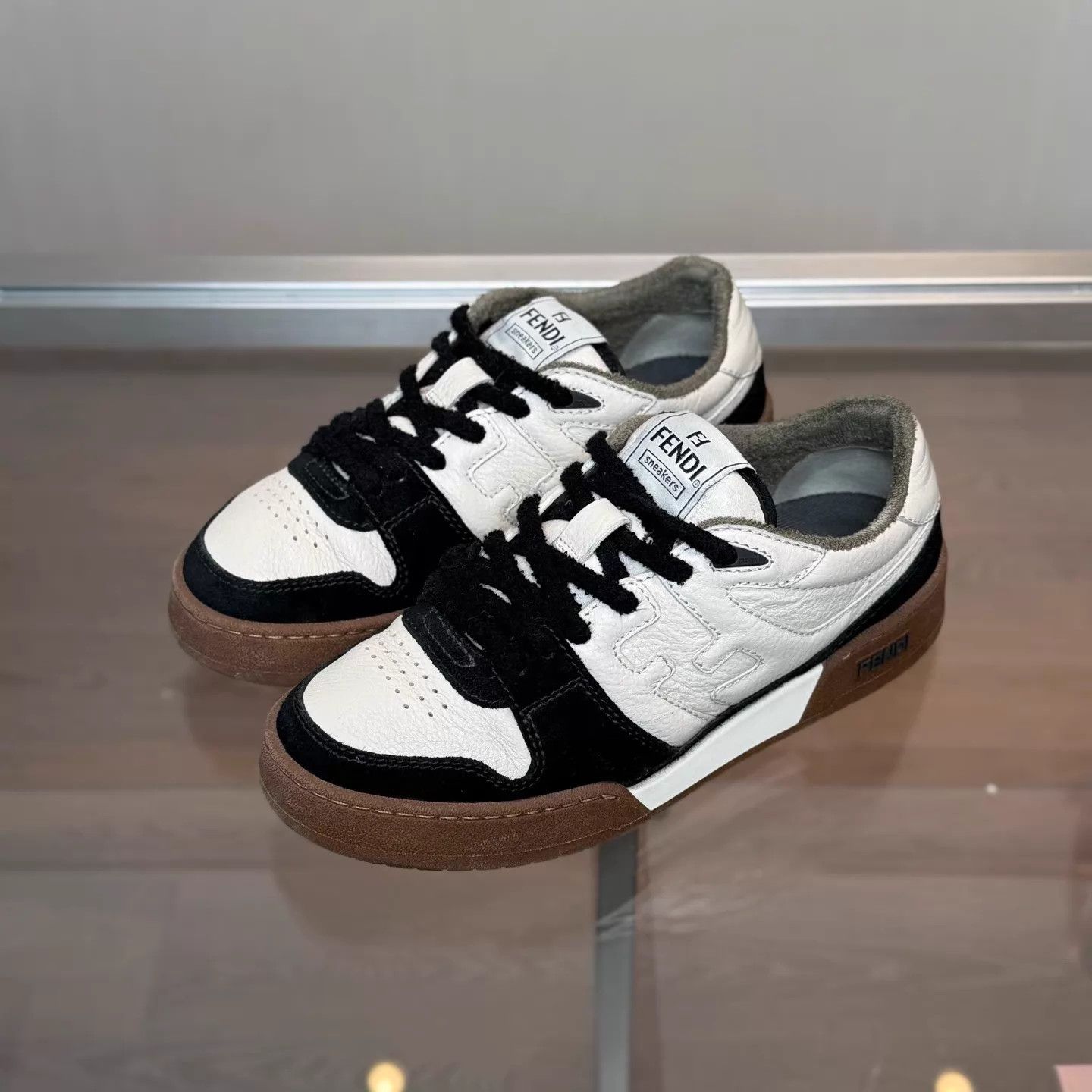 Fendi Fendi Match Sneakers Women's 38 B/W/B 98 (Replaced Insole) Size US 7.5 / IT 37.5 - 1 Thumbnail