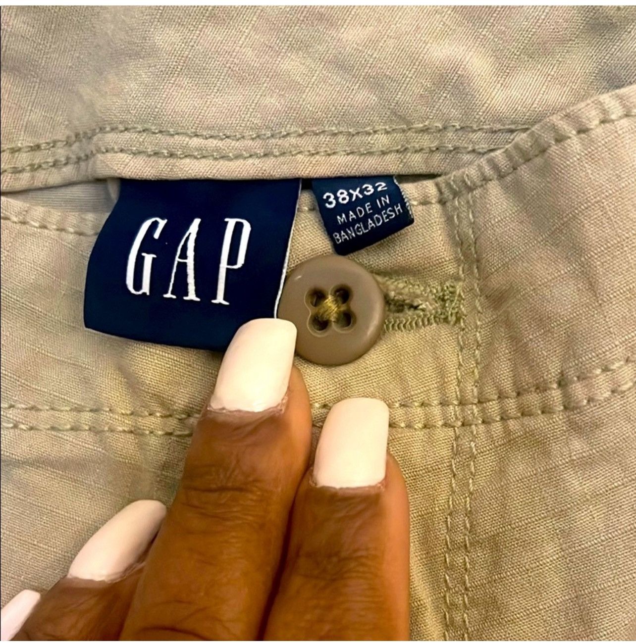 Gap GAP Tan Cargo Pants Durable Cotton Blend Size US 38 / EU 54 - 4 Thumbnail