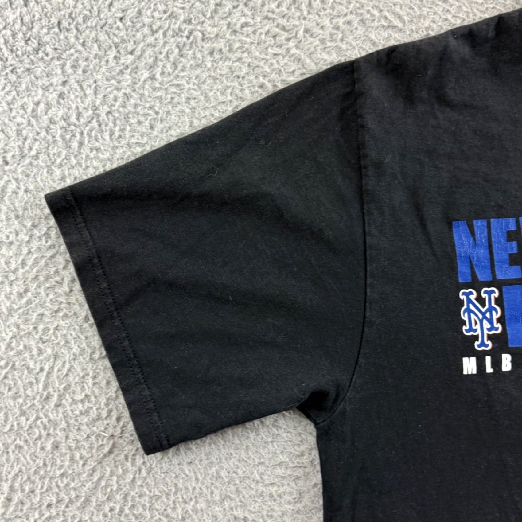 MLB VINTAGE Mets Shirt Majestic MLB Mens Medium Black Crew Neck Short Sleeve Baseball 2000s Sports AS-IS Size US L / EU 52-54 / 3 - 4 Thumbnail
