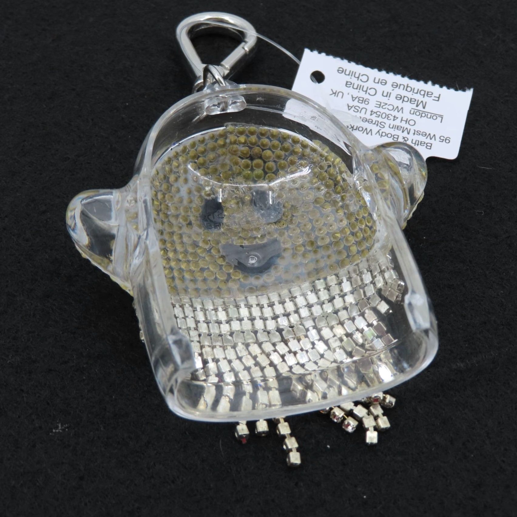 Vintage Bath & Body Works Ghost PocketBac Keychain Clip Rhinestone Bling Silver NEW Halloween Unisex Size ONE SIZE - 6 Thumbnail